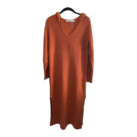 NWOT Free People Beach Hooded Sweater Dress XS - Picture 3 of 7